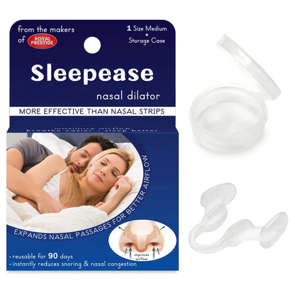 Anti Snoring Silicone Nose Clip, Nasal Dilator Stop Snore Aid for Easy Breathing, Rhinitis Relief, Sleep Apnea & Snoring
