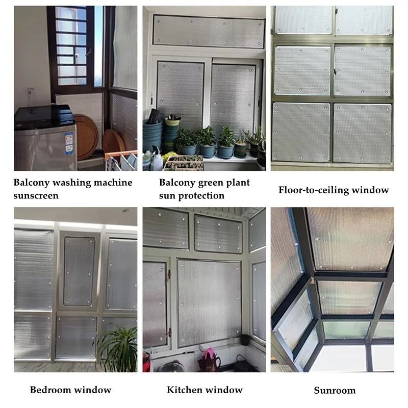 Aluminum Foil Window Sunshade Film Anti UV Heat Insulation Pad 2