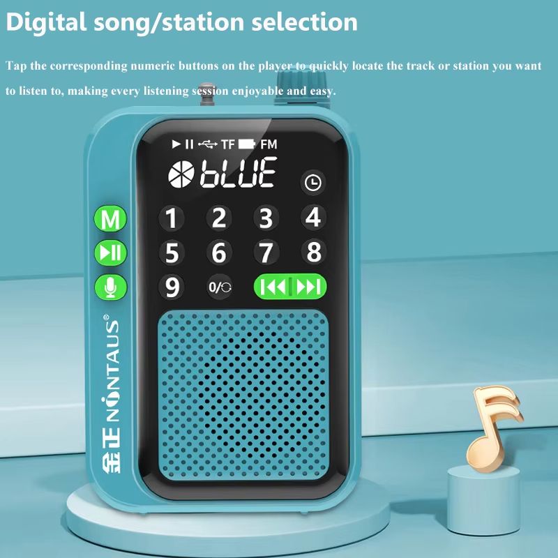 PocketWave Bluetooth FM Radio With LED Display  Sleep Timer 2