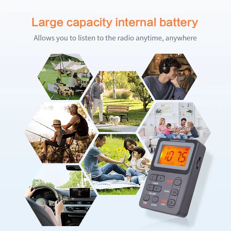 SoundMate Compact FMAM Radio With MP3  Headphone Jack 1