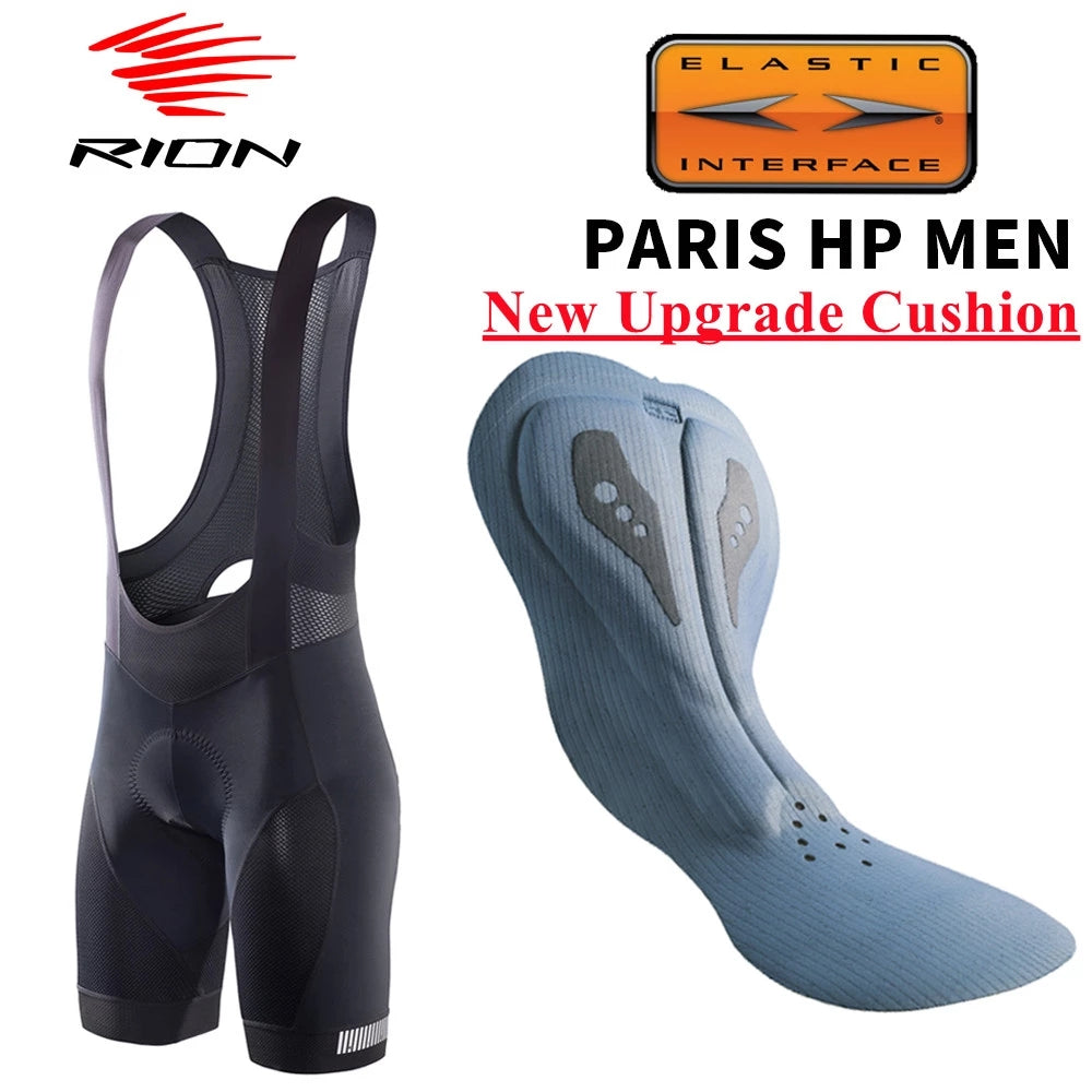 Cycling Bib Shorts, Ciclismo Masculina MTB Padded Tights with Elastic Interface Cushion for Road & Long-Distance Riding