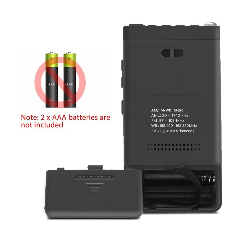 Portable Weather Radio With NOAA Alert And Alarm Clock 5
