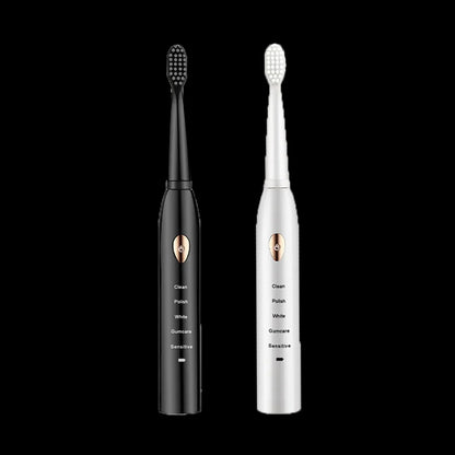 Classic Acoustic Electric Toothbrush for Adults, 5-Gear Mode, USB Charging & IPX7 Waterproof, Ultra-Sonic Deep Cleaning