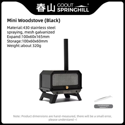 Springhill Foldable Mini Wood Stove  Incense Burner For Outdoor And Indoor Use 9