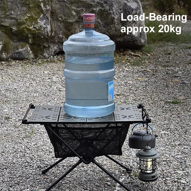 Folding Aluminum Camping Table With Storage Mesh Bag For Outdoor Picnic BBQ And Hiking 3