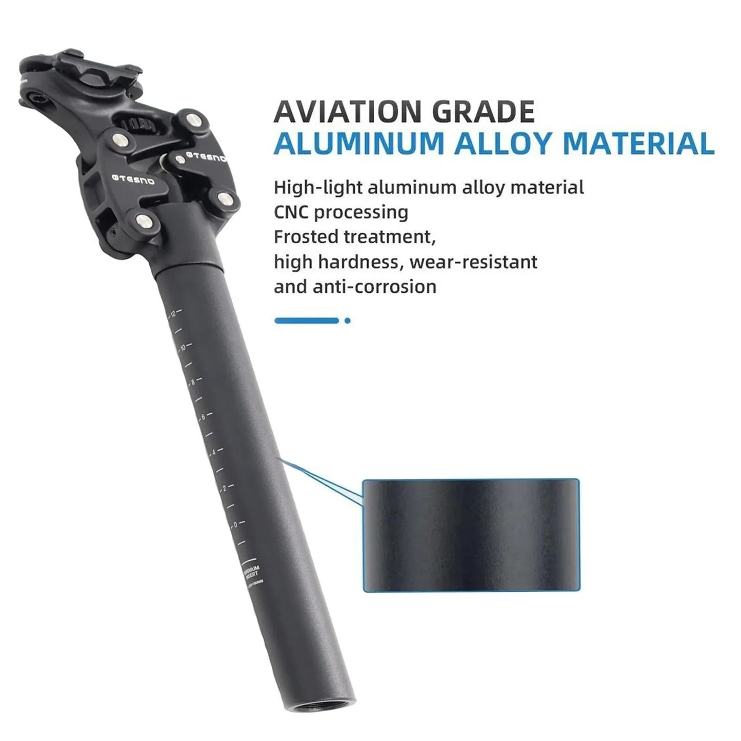 MTB Bicycle Shock Absorber Seatpost With Manual Suspension For 272 309 316mm Dropper Seat Tubes 2