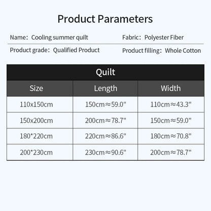 Lightweight Japanese Style Summer Quilt With Washable Cotton Polyester Blend For Skin Friendly Comf 5