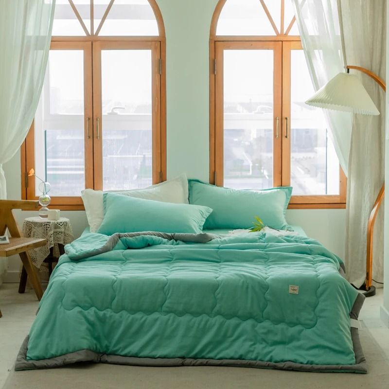 Lightweight Japanese Style Summer Quilt With Washable Cotton Polyester Blend For Skin Friendly Comf 7