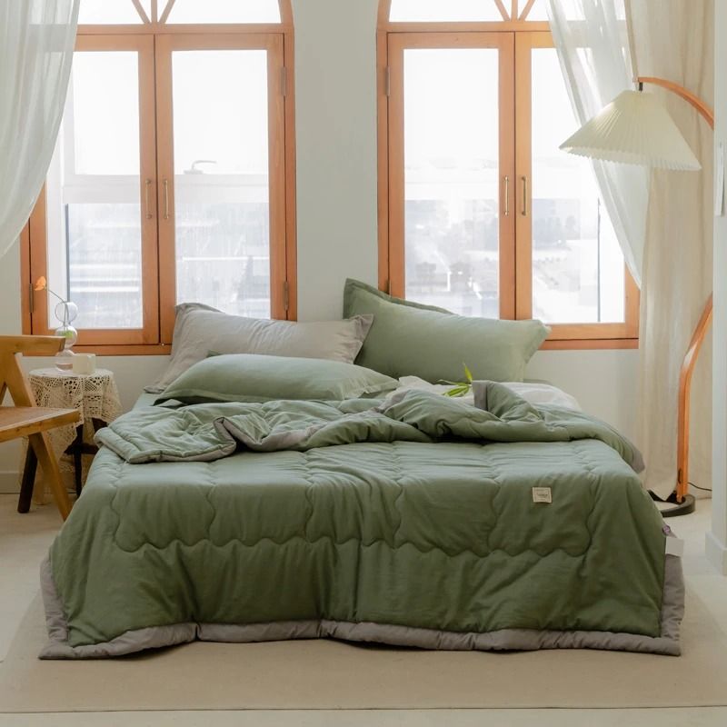 Lightweight Japanese Style Summer Quilt With Washable Cotton Polyester Blend For Skin Friendly Comf 11
