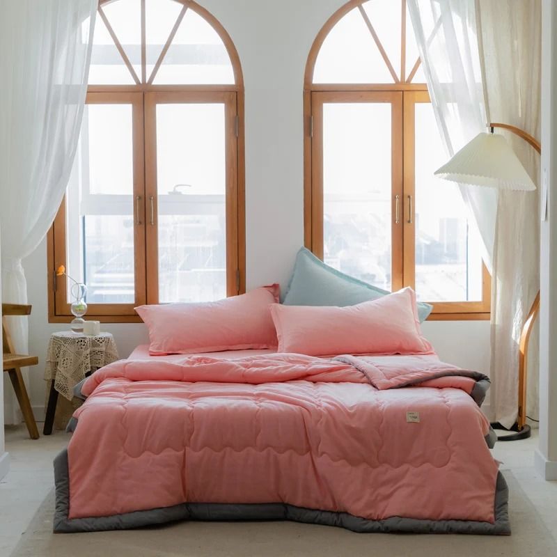 Lightweight Japanese Style Summer Quilt With Washable Cotton Polyester Blend For Skin Friendly Comf 13