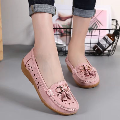 EleganceStep Square Toe Low Heel Dress Shoes for Women