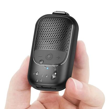 Wearable Clip On Bluetooth Speaker with ENC Mic and Hands Free Call for Outdoor and Work Use