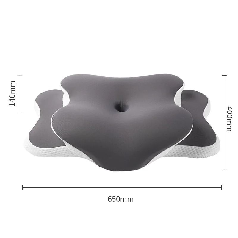Ergonomic Memory Foam Cervical Pillow With Ice Silk Cover For Neck Pain Relief And Adjustable Sleep 6