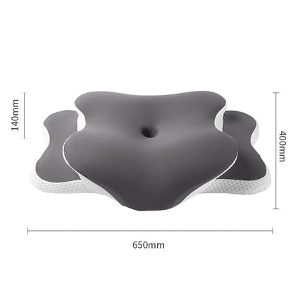 Ergonomic Memory Foam Cervical Pillow With Ice Silk Cover For Neck Pain Relief And Adjustable Sleep 6