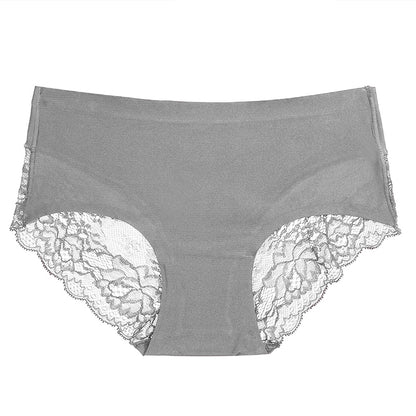 TrowBridge 3PCS/Set Women's Panties – Exquisite Lace Underwear, Sexy Lingerie in Big Size, Soft Silk Satin Briefs
