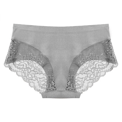TrowBridge 3PCS/Set Women's Panties – Exquisite Lace Underwear, Sexy Lingerie in Big Size, Soft Silk Satin Briefs