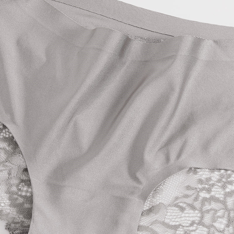 TrowBridge 3PCS/Set Women's Panties – Exquisite Lace Underwear, Sexy Lingerie in Big Size, Soft Silk Satin Briefs