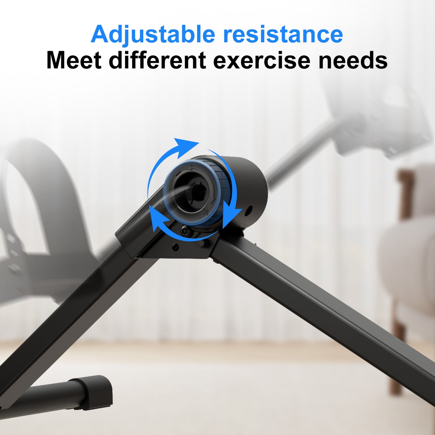 Under Desk Bike Pedal Mini Exercise Bike With Electronic Display For Indoor Leg And Arm Recovery Fo 2
