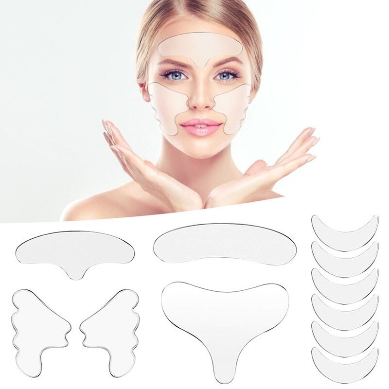 Anti Wrinkle Sticker Silicone Reusable Face Forehead Neck Skin Care Lifting Patch Anti Aging Faci Facial Firming Pad