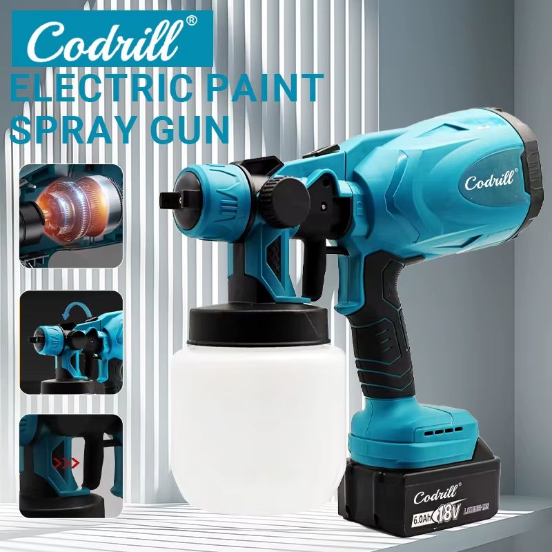 PowerFlow 1000ML Cordless Electric Paint Sprayer for Makita Battery