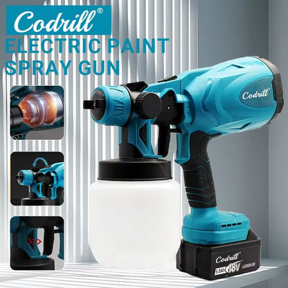 PowerFlow 1000ML Cordless Electric Paint Sprayer for Makita Battery
