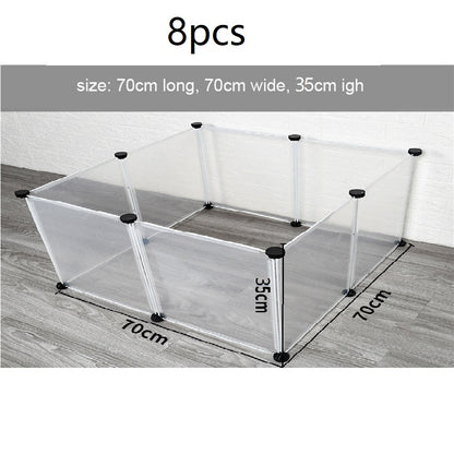 Freely Combined Small Pet Playpen Fence Foldable DIY Dog Cat Cage Yard Enclosure For Kitten Rabbit  7