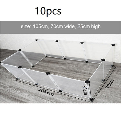 Freely Combined Small Pet Playpen Fence Foldable DIY Dog Cat Cage Yard Enclosure For Kitten Rabbit  8