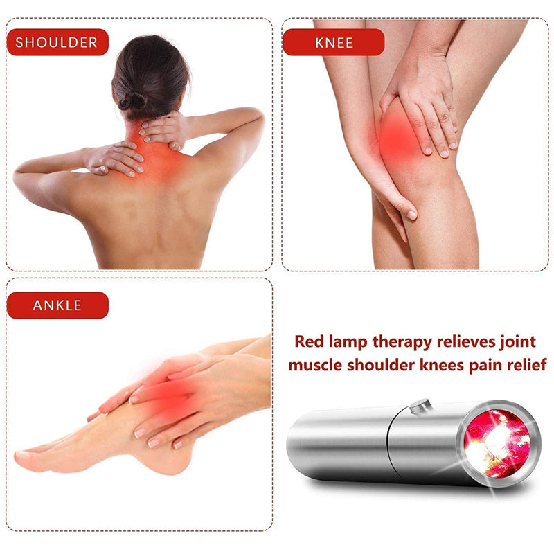Blue & Red Light Therapy Device 5 Wavelengths for Acne, Pain Relief & Skin Rejuvenation