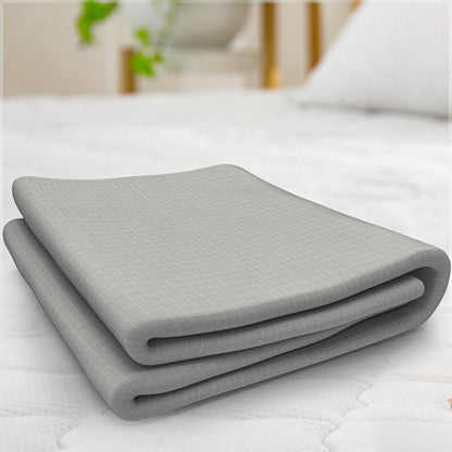 Astarexin Earthing Fitted Sheet, Organic Cotton Grounding Bed Sheet with Conductive Silver Fiber for Nature Wellness