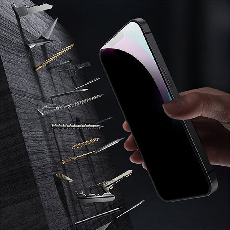 4PCS Privacy Screen Protector for iPhone Anti Spy Tempered Glass for iPhone HD Clear & Scratch Resistant