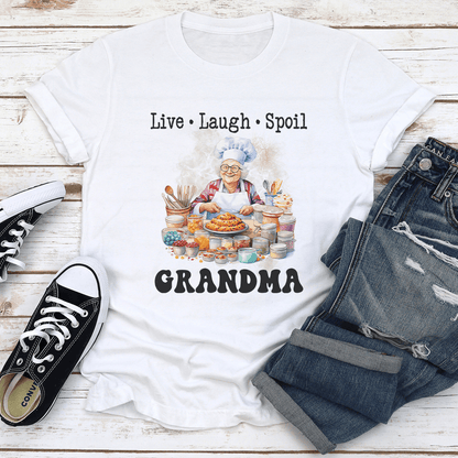 Live Laugh Spoil Grandma Tee 1