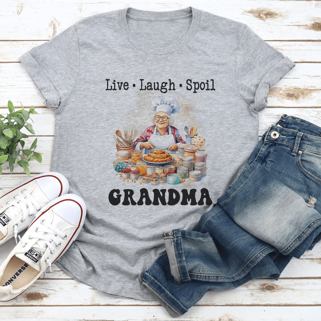 Live Laugh Spoil Grandma Tee 2
