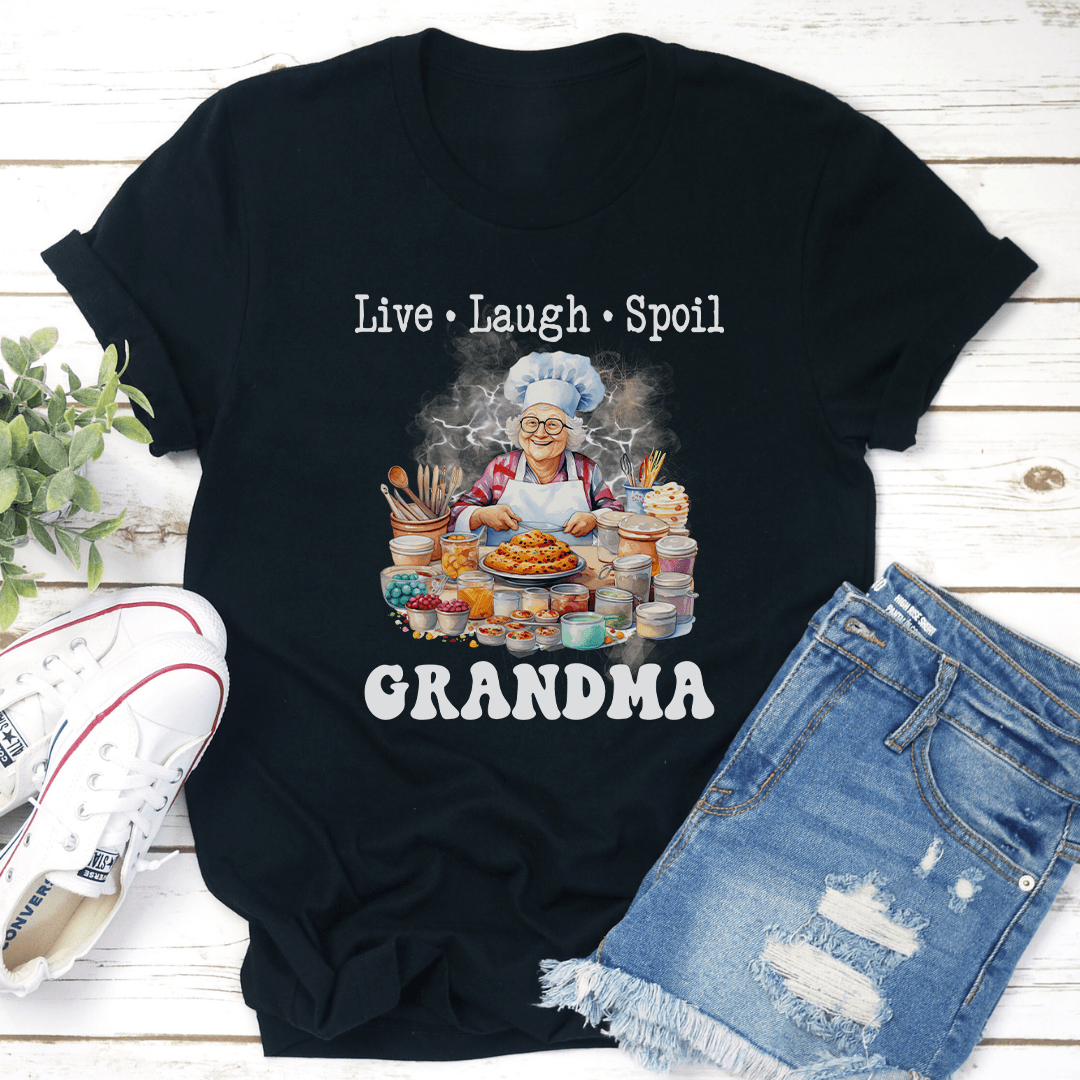 Live Laugh Spoil Grandma Tee 3