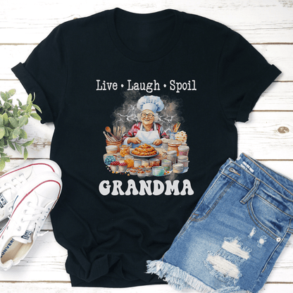 Live Laugh Spoil Grandma Tee 3