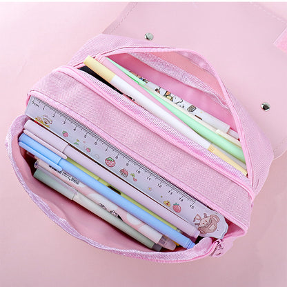 3D Kawaii Pencil Case Girls Waterproof Decompression Pen Pouch, Aesthetic School Organizer Box, Back to School Gift