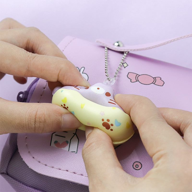 3D Kawaii Pencil Case Girls Waterproof Decompression Pen Pouch, Aesthetic School Organizer Box, Back to School Gift