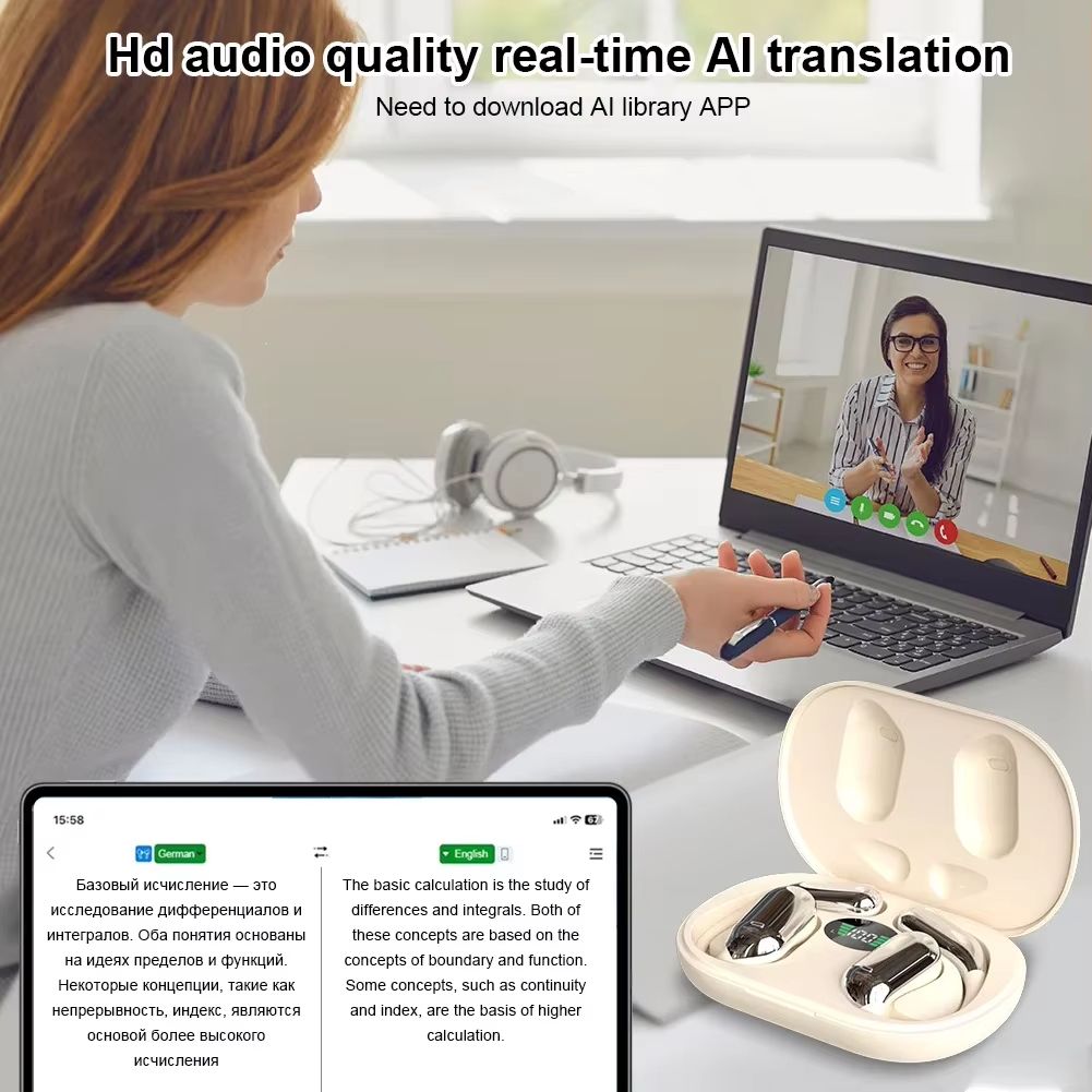LingoBuds 3in1 AI Translator Earbuds With RealTime Voice Translation 1
