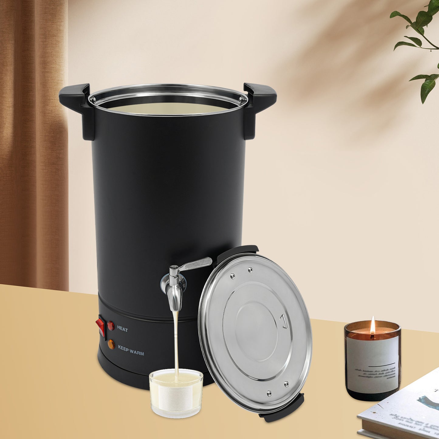 Professional Wax Melting Furnace, Large Capacity Wax Warmer for Candle Making, Wax Repair & Beauty Salons