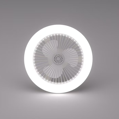 Rotatable 3in1 Ceiling Fan with Remote Control Adjustable Lighting Lamp, E27 Converter Base for Bedroom & Living Room