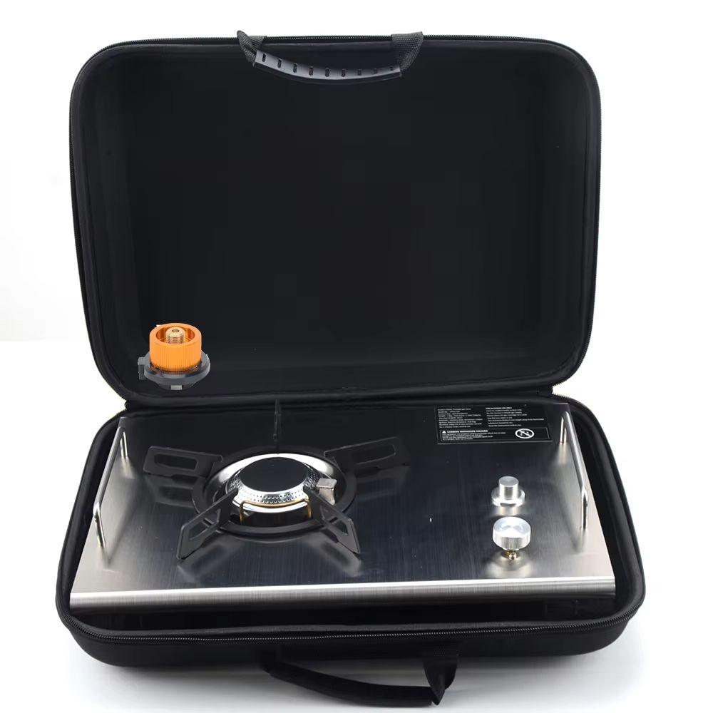 TrailFlex IGT Folding Camp Table With Removable Gas Stove Slot 7