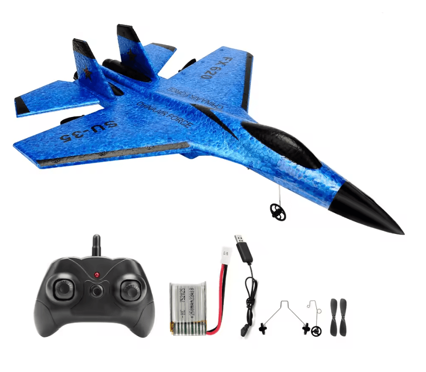 SkyMaster SU35 RC Plane Remote Control Airplane Foam Glider With LED Lights 2