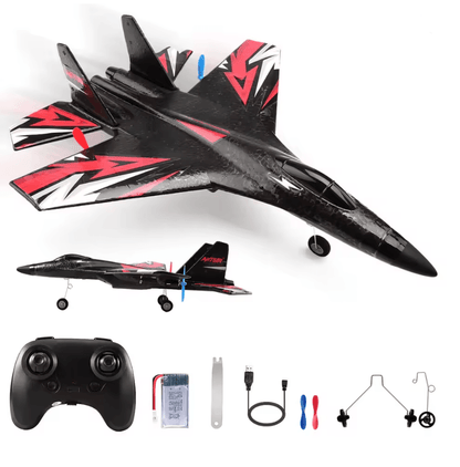 SkyMaster SU35 RC Plane Remote Control Airplane Foam Glider With LED Lights 4