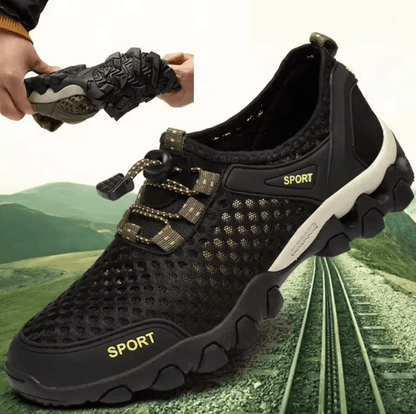 AirStride Mens Breathable Mesh Hiking Sneakers Lightweight Casual Running Shoes