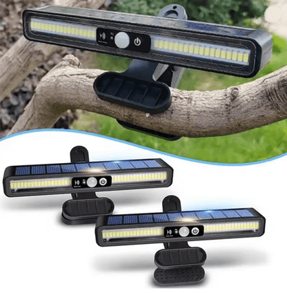 SunGuard Clip On Solar Motion Sensor Light Outdoor Waterproof Fence Security Lamp
