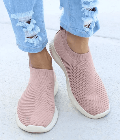 SoftKnit Womens Plus Size Slip On Loafers Breathable Casual Flats Summer Shoes 3