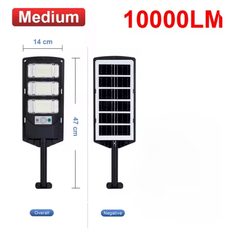 SunVolt 100000 LM Solar Street Light Outdoor Waterproof LED Dusk To Dawn Security Lamp 4