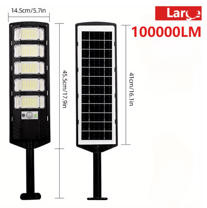 SunVolt 100000 LM Solar Street Light Outdoor Waterproof LED Dusk To Dawn Security Lamp 5
