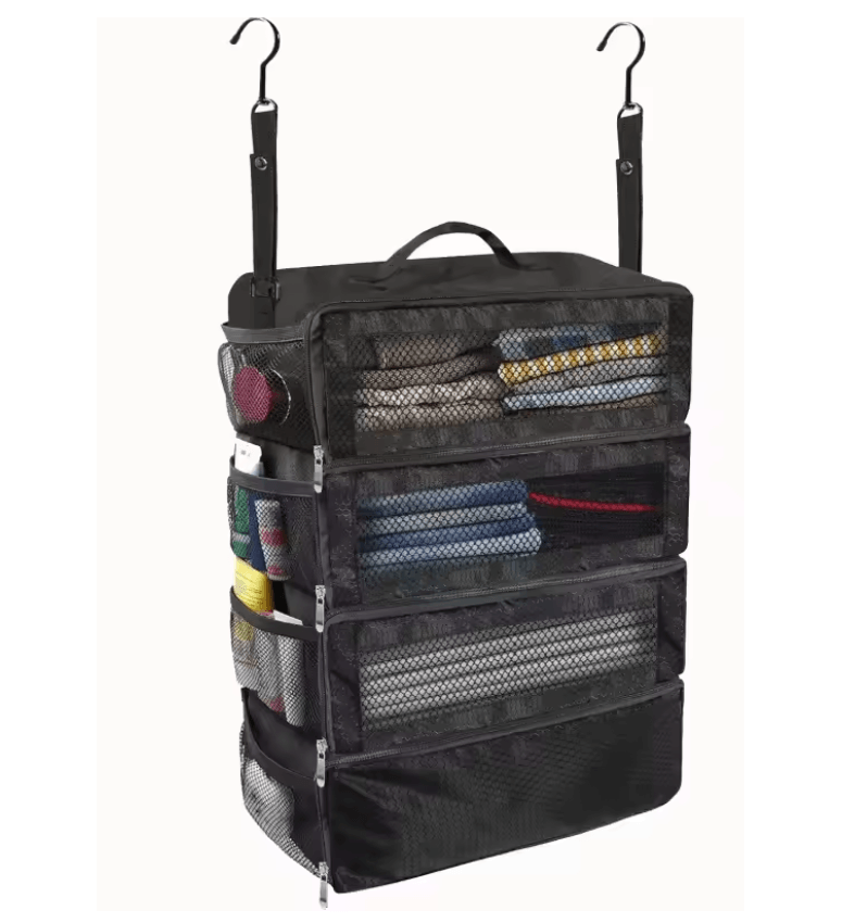 TravelEase Collapsible Hanging Suitcase Organizer High Capacity Packing Cube Closet 3