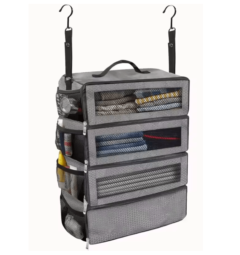 TravelEase Collapsible Hanging Suitcase Organizer High Capacity Packing Cube Closet 4
