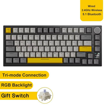 Ajazz AK820Pro Wireless Mechanical Gaming Keyboard  HotSwappable GasketMounted With Customizable Kn 11